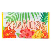 Paradise Paradies Fahne Banner wetterfest Party Cocktail