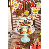 Wimpelkette Happy Birthday Früchte 6 Meter