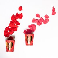 Rote Rosenblätter für ein romantisches Ambiente 288 Stück