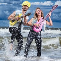 Rockstar-Feeling: Luftgitarre Aufblasbare Gitarre in 4...