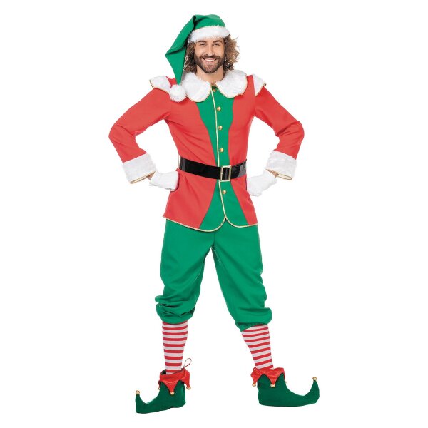 Verbreite Weihnachtszauber als Elfe oder Nikolaus! Kostüm für festliche Auftritte.