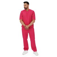 2 teiliges Sträfling Kostüm für Männer, pink, perfekt für Junggesellenabschied!
