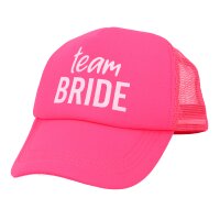Mütze Team Braut Bride Junggesellinnen Abschied JGA Hochzeit Party Kappe  pink