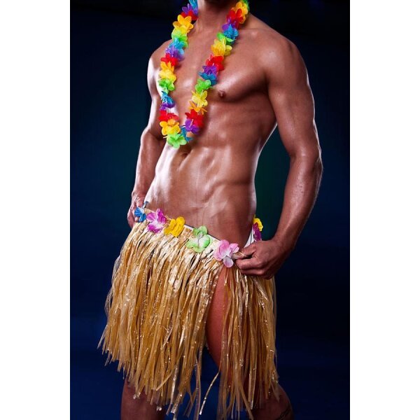 Hawaii Outfit komplettes Kostüm sexy Hula Dancer Männerballett S