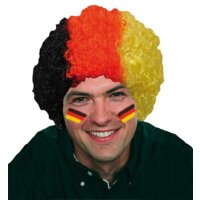 Deutschland Fan Perücke Clownperücke Afro Locken