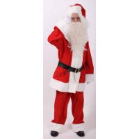 Nikolausanzug Samt Weihnachtsmann Nikolauskostüm Kostüm Nikolaus Anzug Neu