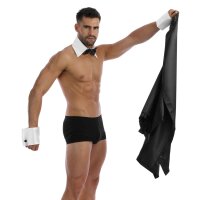 Stripper Hose Strip Zubehör Stripperhose mit Klettverschluß, schwarz Gogo M/L