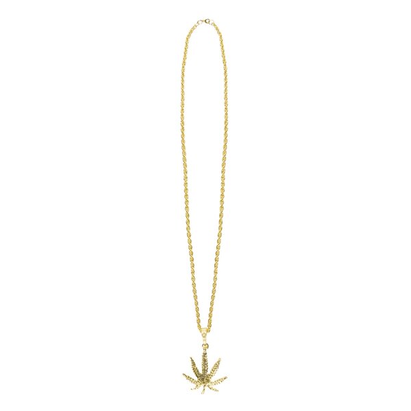 Goldene Hanfblatt Kette Hanf Cannabis
