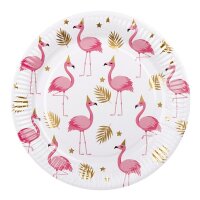 Flamingo Partyteller 6er Set